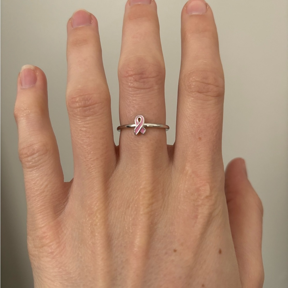 Pura Vida breast cancer awareness ring